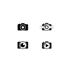 Camera icon vector logo design