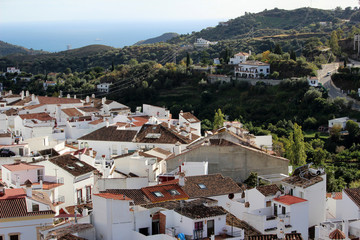 Paisaje del pueblo de Ojén (Málaga, España)