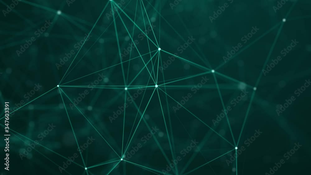 Poster dynamic plexus of glowing lines and dots. abstract digital background. network or connection. 3d ren