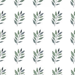 Spring seamless pattern with lily of the valley flowers.