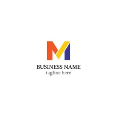 M Letter fire logo business template vector icon