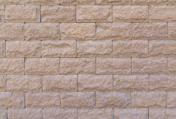 Brown color brick wall for brickwork background design