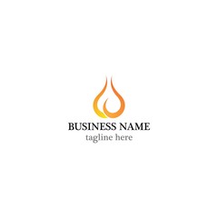 Flame logo template vector icon design