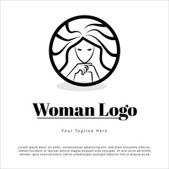 Logo Template Beauty woman