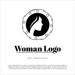 Logo Template Beauty woman