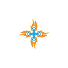 Drone logo template vector icon design