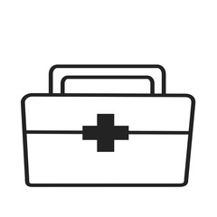 Nursing bag icon symbols flat design. Healthcare and Medical concept