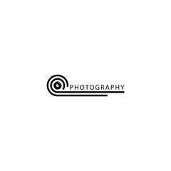 Camera photography icon vector logo design