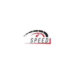 Speed logo template vector icon design