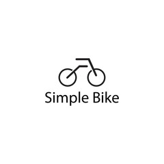 Simple Bike logo template vector icon