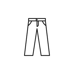 pants line illustration icon on white background