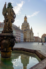 Fototapeta na wymiar Dresden Frauenkirche in German