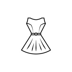 clothing line illustration icon on white background