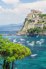 Aragonese castle, Ischia - obrazy, fototapety, plakaty