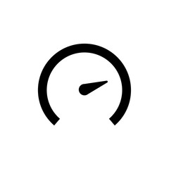 Speedometer icon, logo isolated on white background
