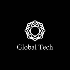 Global tech logo template vector icon design
