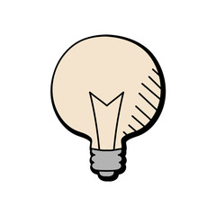 idea hand drawn vector design. business icon
