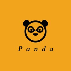 Panda logo template vector icon design
