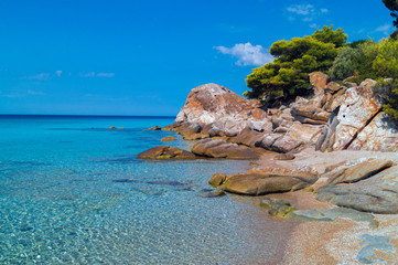 Summer resort of Halkidiki peninsula in Greece - 347621152