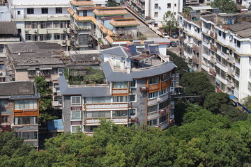 Immeubles à Guilin, Chine