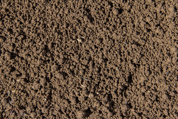 Background of soil in a village in sunny weather. Soil background