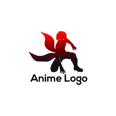 anime vector logo - obrazy, fototapety, plakaty