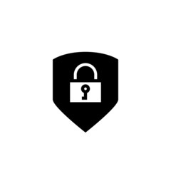 Safety icon in black flat on white background, Security icon with check sign, Security icon and approved, confirm, done, tick, completed symbol