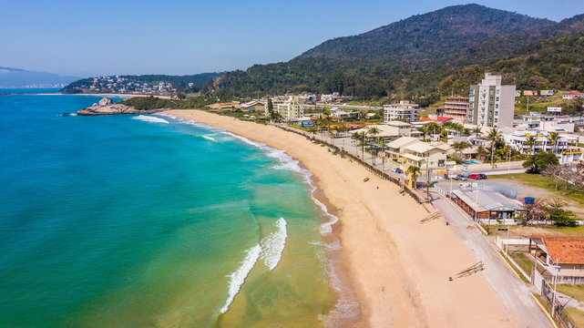 Praia da Ilhota - Itapema - SC. Aerial view of Ilhota beach in Itapema, Santa Catarina, Brazil