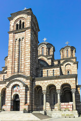 Cathedral Church of Saint Mark at the center of city of Belgrade