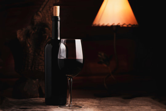 Vino tinto al anochecer!!