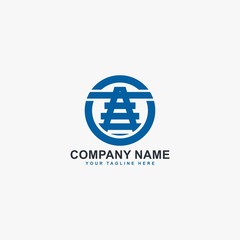 Railway services logo design vector. Abstract monogram letter T sign symbol. Train transport logo design.