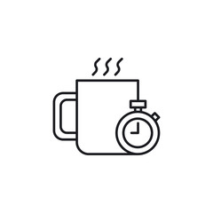 Coffee break icon. Vector Illustration