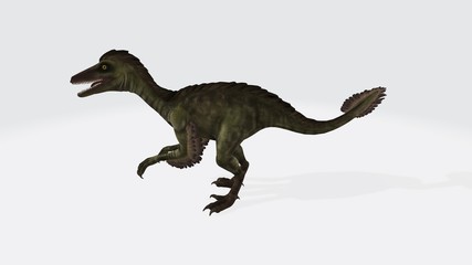 3d illustration of Troodon dinosaurs. Dinosaur Troodon Computer generated 3D illustration