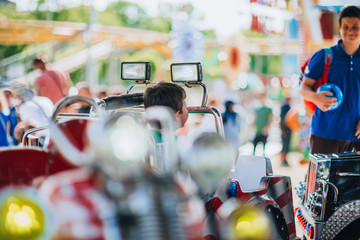 Obraz premium Amusement park ride