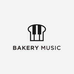 toast music logo. bread logo