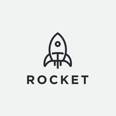 Rocket logo / space vector