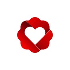 Heart logo vector design