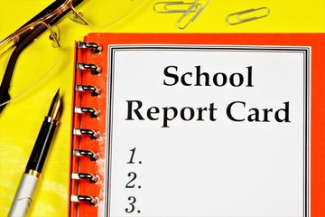 School report card for information. the subjects studied are listed and final grades are given for the periods of study at the educational institution.