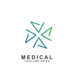 Health logo template design.Medical Cross logo design
