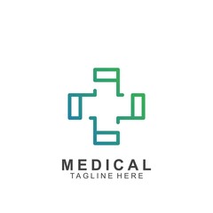 Fototapeta premium Health logo template design.Medical Cross logo design