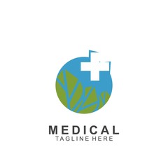 Health logo template design.Medical Cross logo design