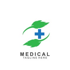 Health logo template design.Medical Cross logo design