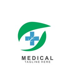 Health logo template design.Medical Cross logo design