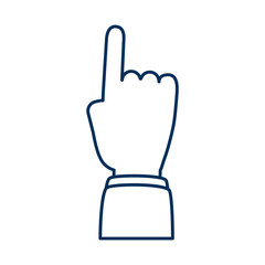 hand human index isolated icon