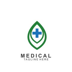 Health logo template design.Medical Cross logo design