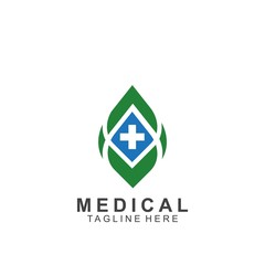 Health logo template design.Medical Cross logo design