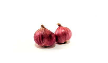 Onions isolated on white background