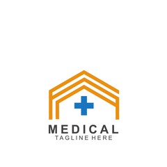 Health logo template design.Medical Cross logo design