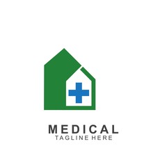 Fototapeta premium Health logo template design.Medical Cross logo design