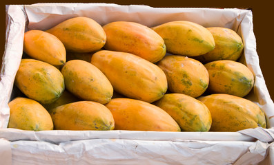 papaya,fruta, alimento, fresco, albaricoque, salubre, amarilla,